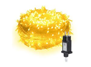 9114681095550 - Swanew - 10M 100 Lichterkette led Lichterkette Warmweiß 8 Lichtmodi Party Garten Innen Außen Deko Weihnachtsbeleuchtung