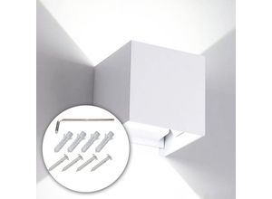 9114681108281 - Vingo - swanew led Applique Murale Exterieur Interieur IP65 Réglable Design Moderne 12W Blanc Froid