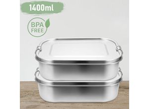 9114681117252 - Vingo - Lunchbox Lunchbox Edelstahl auslaufsicher Herausnehmbaren Trennwand Lunch-Boxen Leicht zu ReinigenRobusten und kunststofffreien bento