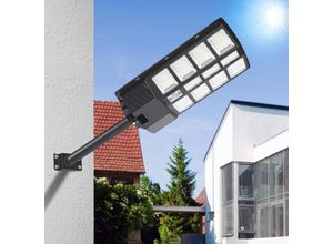 9114681120818 - Hengda Solar Straßenlaterne LED Solarleuchte Wasserdicht Flutlicht mit Bewegungssensor und Fernbedienung für Außen Garten Terrasse Parkplatz 400W