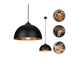 9114681133849 - Tolletour - 2x led Pendelleuchte Decken-Lampe Decke Hängelampe Industrial Beleuchtung - schwarz