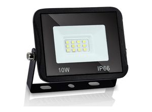 9114681147006 - 10 w led Fluter Flutlicht led Strahler Außenstrahler IP66 Wasserdicht Warmweiß - Warmweiß - Hengda