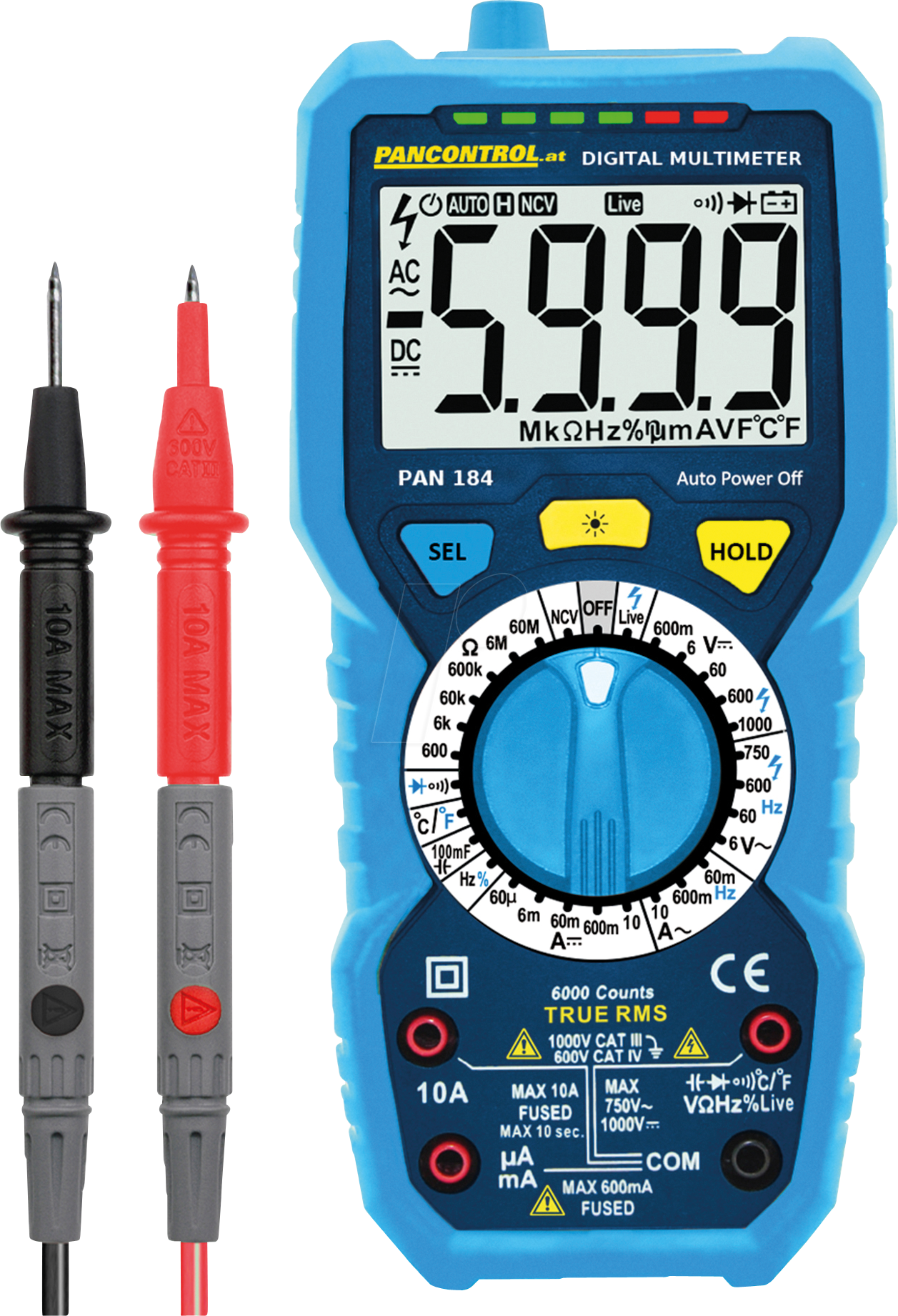 9120037331845 - Pancontrol - Digital-Multimeter pan 184 mit True rms