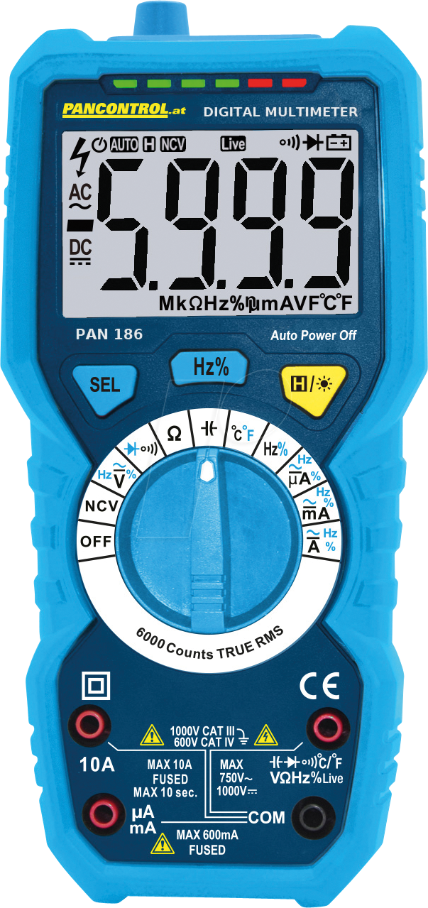 9120037331869 - Pancontrol - Digitalmultimeter pan 186 01mV-1000V