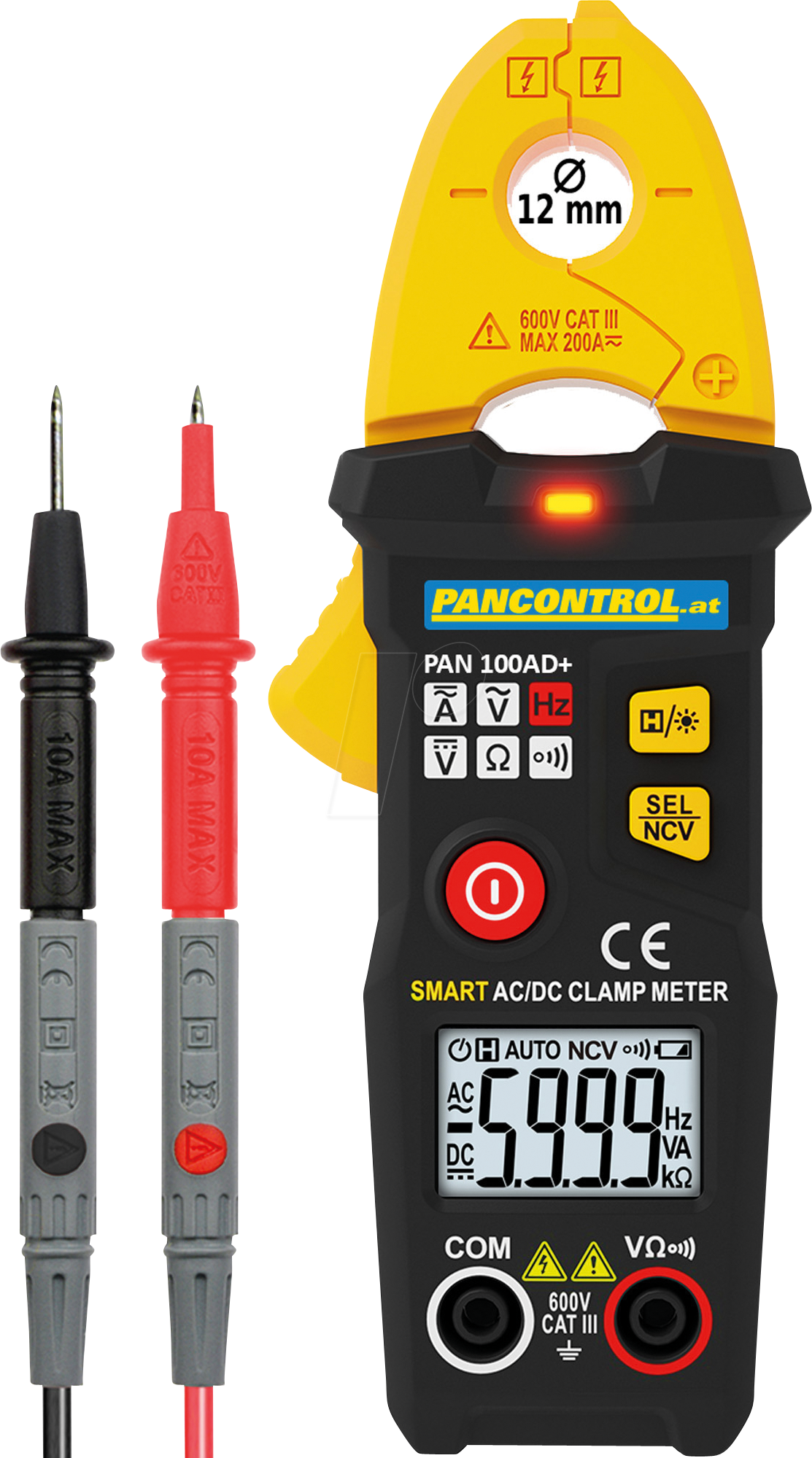 9120037339100 - PAN 100AD+ - Stromzange digital AC DC bis 100 A