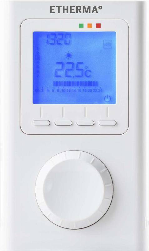 9120061394663 - Etherma Elektronisches Funk-Raum- ET-14A thermostat mUhr LCD-Anzeige 40595