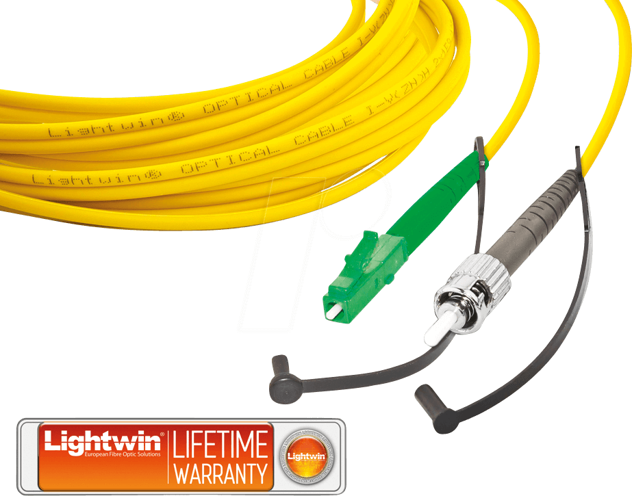 9120072488917 - LSP-09 LCA-ST5 - Simplex LWL Patchkabel SM OS2 LC APC - ST 50 m