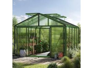 9120079961598 - GFP Profi 311 x 385 cm Gewächshaus Pulverbeschichtet Grün RAL 6005 | Aktionsset - Profi 2 - (GFPV00262)