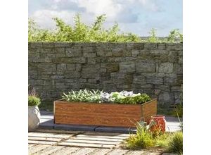 9120079966739 - GFP Halfsize 195 x 99 x 39 cm Hochbeet Holzoptik - (GFPV00522)