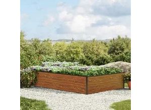 9120079966777 - GFP Halfsize 195 x 119 x 39 cm Hochbeet Holzoptik - (GFPV00526)