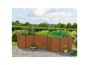 9120079967675 - GFP Hobby 331 x 131 x 77 cm Hochbeet Holzoptik - (GFPV00586)