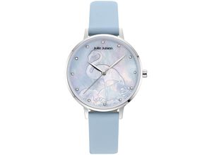 9120098058897 - Quarzuhr JULIE JULSEN Flamingo Blue JJW1006SL-01 Armbanduhren blau Damen Quarzuhren Armbanduhr Damenuhr gehärtetes Mineralglas