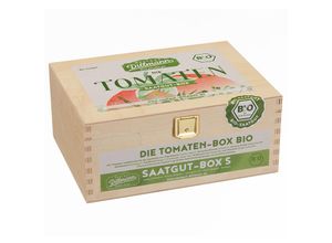 9120107750545 - MHD Saatgut-Holzbox Tomaten 7 BIO-Saatgut-Sorten