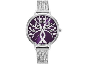 9120120092684 - Damenuhr Edelstahl silberfarben Tree of Love silver purple