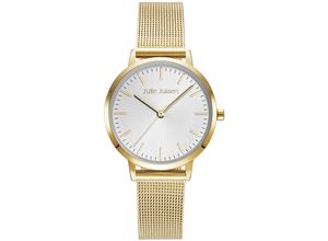 9120120094015 - Quarzuhr JULIE JULSEN Basic Line Gold JJW1027YGME Armbanduhren goldfarben Damen Armbanduhr Damenuhr Mineralglas