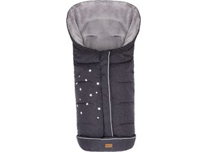 9120123441137 - Fußsack FILLIKID Askja Winterfußsack Stern BIG grau (dunkelgrau) Baby Fußsäcke