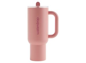 9120134225191 - waterdrop Thermobecher  Altrosa  Metall Kunststoff  11 L  doppelwandig Tragegriff Vakuum 100% dicht hält warm kalt  Kaffee & Tee Tassen