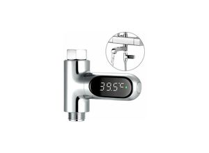 9122943319894 - Amirror Smart Ug - LED-Anzeige Digitaler Wasserzähler Duschwannenthermometer Temperatur Wassertemperaturüberwachung Messgerät mit 5 85 ℃ Bereich ℃ ℉