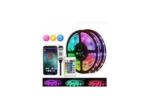 9122943320234 - Amirror Smart Ug - 10 m RGB-Lichtleisten-Set LED-Lichtleiste mit 24-Tasten-Fernbedienung + Bluetooth