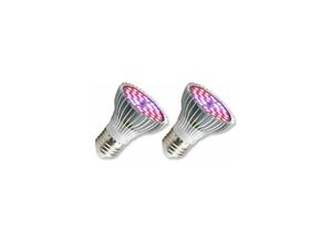 9122943321545 - 2er-Pack 30-W-E27-LED-Glühbirnen mit 40 Vollspektrum-LEDs ac 85-265 v Innenblumen- und Wachstumslichter für Garten Hydrokultur Aquarium