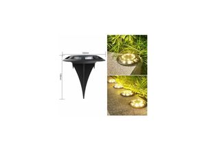 9122943322344 - Amirror Smart Ug - Set mit 4 IP65 wasserdichten LED-Solar-Gartenleuchten Solar-Garten-Wegeleuchten (warmes Licht)