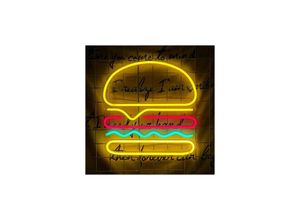 9122943372271 - Amirror Smart Ug - 1 Stück Neonschild Hamburger-Wandleuchte Dekoration cooles Licht USB-Neonschild für Party Bar Club Geburtstag 3535 cm