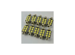 9122943375838 - Amirror Smart Ug - 10 Stück 36 mm 5050 smd 6 led C5W Soffittenlampen für Auto-Innentürbeleuchtung Wegbeleuchtung Arbeitslicht 12 v