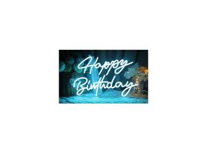 9122943376750 - Amirror Smart Ug - Stück LED-Neonschild Happy Birthday für Partydekoration Happy Birthday Kunstdekoration Neonlicht für Geburtstagsfeier