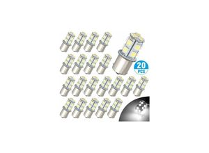 9122943392378 - 12V 1156 20er-Pack helle 1156 1141 1003 13-SMD weiße LED-Lampen für die Innenbeleuchtung von Wohnmobilen und Wohnmobilen