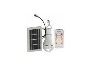 9122943395157 - Amirror Smart Ug - Solarbetriebene LED-Glühbirne – tragbare USB-Laterne Lampe Strahler Innenbereich Büro Küche Lesen mit Solarpanel für