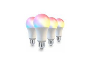 9122943395324 - Intelligente Glühbirnen über Bluetooth verbundene LED-Leuchten mehrfarbig und warm bis kaltweiß kein Hub erforderlich 4er-Pack 10 w 800 lm 9122943395324 - Intelligente Glühbirnen über Bluetooth verbundene LED-Leuchten mehrfarbig und warm bis kaltweiß kein Hub erforderlich 4er-Pack 10 w 800 lm