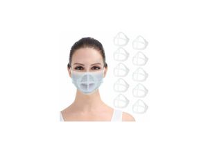 9122943401087 - Amirror Smart Ug - 3D-Gesichtsmaskenhalter 10 Stück transparenter Masken-Innenstützrahmen hält das Tuch vom Mund fern um mehr Platz für bequemen