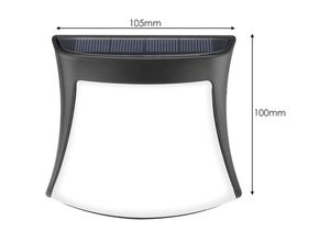 9130000636532 - Solarleuchte Außen [1 Packung] Solarbetriebene Außenleuchte Außenbeleuchtung mit Bewegungsmelder IP65 Wasserdichte kabellose Sicherheitsleuchte