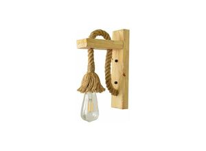 9130000636556 - Vintage-Wandlampe kreative Holz-Wandleuchter Beleuchtung Treppe Korridor Wanddekoration Wandleuchten Teelichter Originalfarbe (Glühbirne nicht