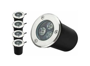 9130872149864 - Tovbmup - spot led Einbau Runde Rund 3W 230V ac 270LUME upgrade garden projektor 45 ° Warmwei 3000K für Gartenstraenbeleuchtung