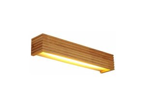 9130872251901 - Einteilige Wandleuchte LED-Wandleuchte Innenwandleuchte aus Holz Lampen in warmen Farben geeignet für Schlafzimmer Wohnzimmer Büros Flure – 55