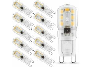 9130872253608 - Tovbmup - 3 w G9 warmweiß 3000 k G9-Sockel 10 Stück LED-Lampe 25 w gleichwertige Halogenlampe 230 v ac 200 lm 360 ° breiter Strahl