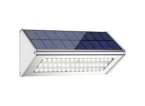 9130872256371 - Tovbmup - 3000 Lumen 48LED 4500mAh Solar-Außenleuchte mit Aluminiumlegierungsgehäuse IP65 wasserdicht im Freien Radar-Bewegungserkennung Garten