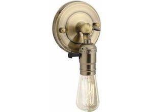 9130872257514 - Tovbmup - Vintage Lampenfassung E27 Edison Retro Wandlampenfassung mit Schalter für den Heimgebrauch und Dekoration (Bronze)