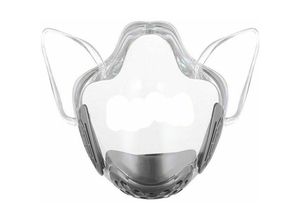 9130872258207 - Tovbmup - Masken Schutzmasken transparente Maske Staubmaske sichtbare transparente Gesichtsmaske – Grau