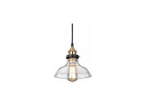 9130872259525 - Tovbmup - Pendelleuchte Industrial Vintage Retro Glas Kronleuchter Pendelleuchte Edison E27 Sockel Deckenbeleuchtung für Küche Esszimmer Wohnzimmer