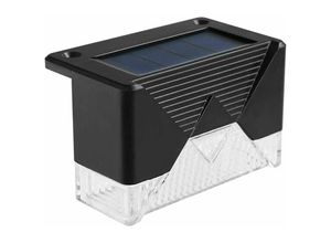 9130872262525 - Tovbmup - Treppenzaun Solar-LED-Gartenlicht Wasserdichtes hitzebeständiges Stufenlicht Hof Warmes Licht LED-Gartenlicht