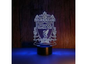 9130872307677 - Tovbmup - 3D Led Nachtlicht Liverpool Football Club Kinder Schlafzimmer Nachtlicht Anime Lampe