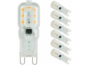 9130872307684 - Tovbmup - G9-LED-Lampe warmweiß 3000 k G9-LED 3 w (entspricht 33 w Halogenlampen) ac 220–240 v – 360° Abstrahlwinkel [Energieklasse a+] azhuni