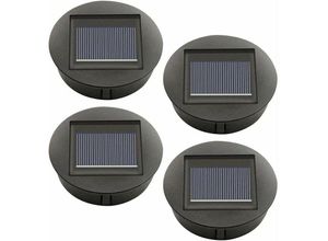 9130872310196 - 4 Stück Ersatz-Solarleuchten mit LED-Leuchtmitteln Ersatz für Solar-Oberlichter LED-Solarpanel-Laternenabdeckung für hängende Gartenlaternen im