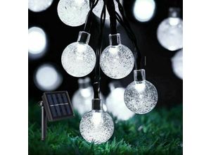 9130872336264 - Tovbmup - Solar Lichterkette Outdoor 12M 100 led Solarleuchten Outdoor Kristallkugeln Wasserdicht 8 Modi Innenleuchten für Garten Terrasse Bäume 9130872336264 - Tovbmup - Solar Lichterkette Outdoor 12M 100 led Solarleuchten Outdoor Kristallkugeln Wasserdicht 8 Modi Innenleuchten für Garten Terrasse Bäume