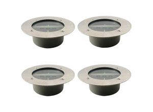 9130872348328 - Tovbmup - IP65 wasserdichte 3 LED-Solarstrahler für Gartenrasen kaltweiß 4er-Pack