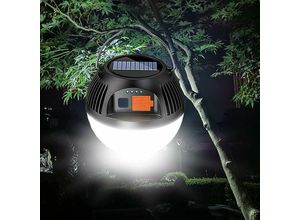 9130872349530 - Solar-Camping-Laterne wiederaufladbare USB-LED-Taschenlampe wasserfestes Notlicht 3 Lichtmodi Zeltlicht Outdoor-Suchlicht für Stromausfälle