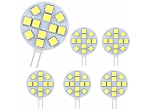 9130872352097 - Tovbmup - 2W G4 led Glühbirne AC DC12-24V 200LM Kaltweiß 6000K 12x 5050SMD 20W Halogenbirne gleichwertig nicht dimmbar G4 led runde Glühbirne