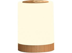 9130872352448 - Tovbmup - Holzmaserung New Creative Touch Nachtlicht Home Schlafzimmer Umgebungslicht Timer rgb dimmbare Tischlampe